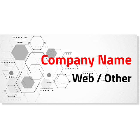 Abstract Hexagonal Car Sign