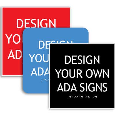 ADA Sign Square - alternate view