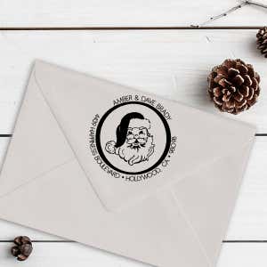 Santa Address Self-Inking Rubber Stamp Imprint Example