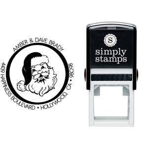 Santa Address Self-Inking Rubber Stamp Body and Imprint