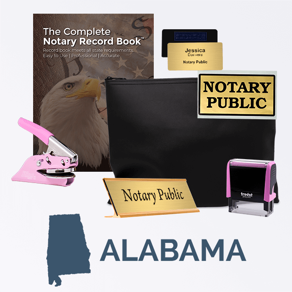 Alabama Pink Deluxe Notary Kit