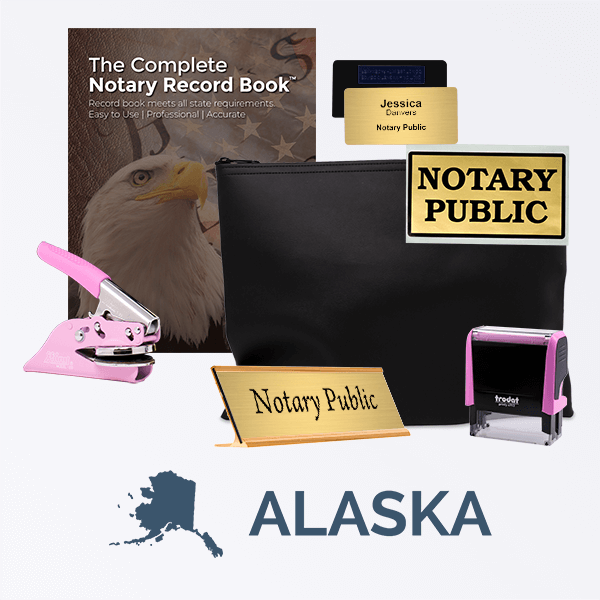 Alaska Pink Deluxe Notary Kit