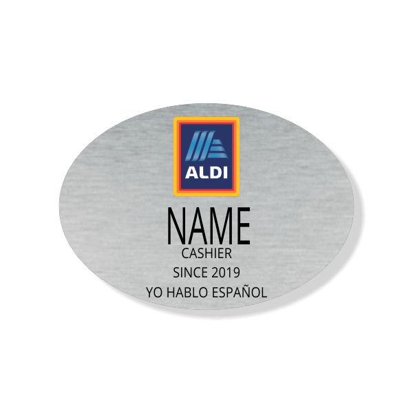 ALDI Cashier "YO HABLO ESPAÑOL" Name Tag
