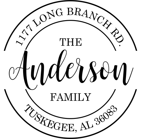 Anderson Round Return Address Stamp