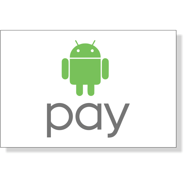 2" x 3" Android Pay Decal