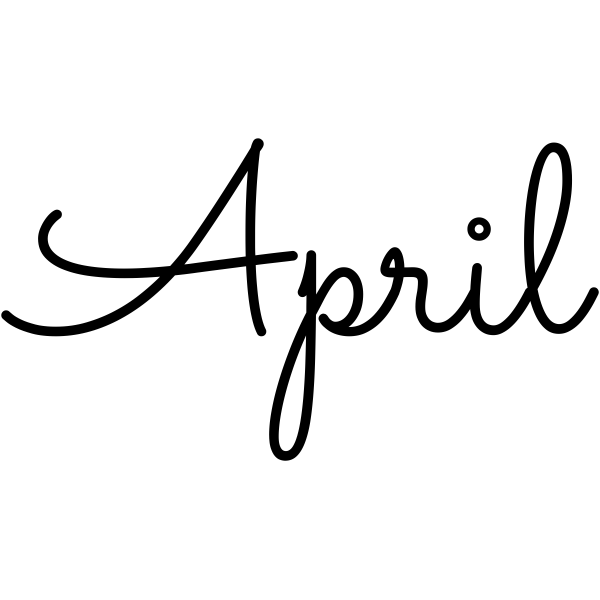 April Journal Stamp