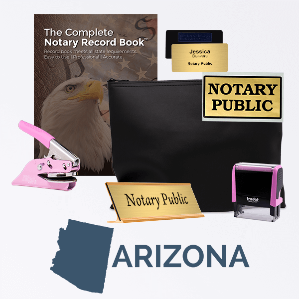 Arizona Pink Deluxe Notary Kit
