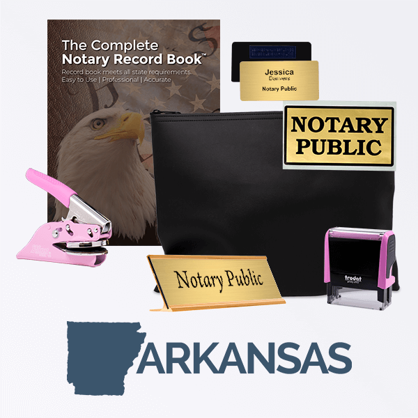 Arkansas Pink Deluxe Notary Kit