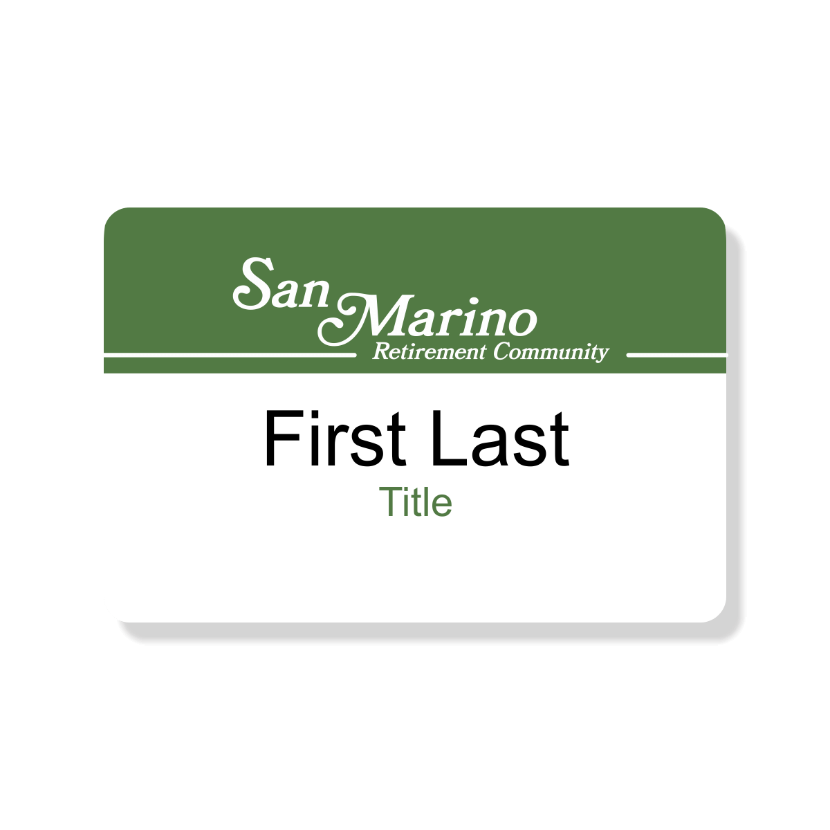 San Marino with Title Name Tag
