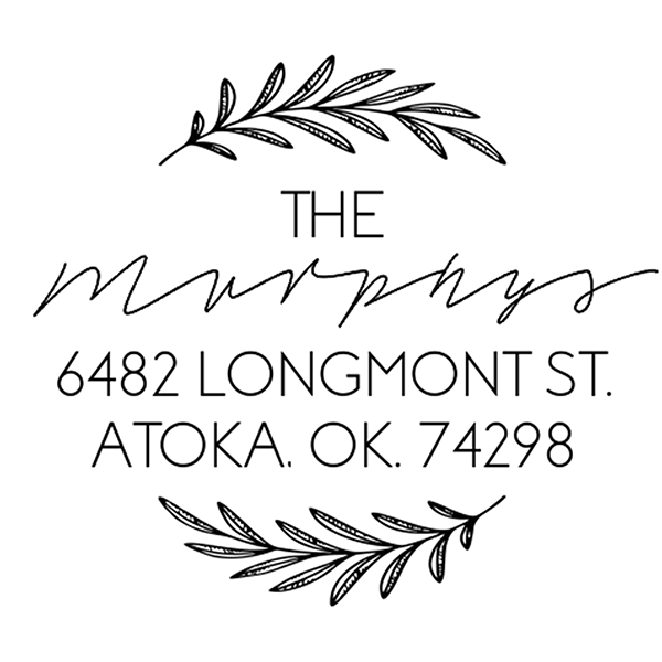 Round Branch Custom Address Stamp