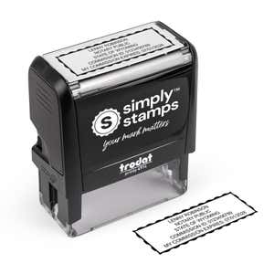 The self-inking stamp version of the Wyoming Rectangle Notary Seal