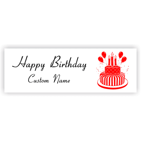 Aspire 2" x 6" Birthday Banner