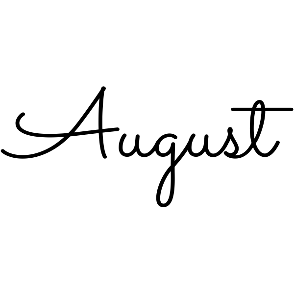 August Journal Stamp