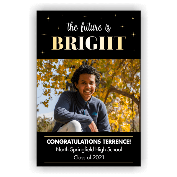2021 Graduation Future is Bright 2' x 3' Vertical Banner