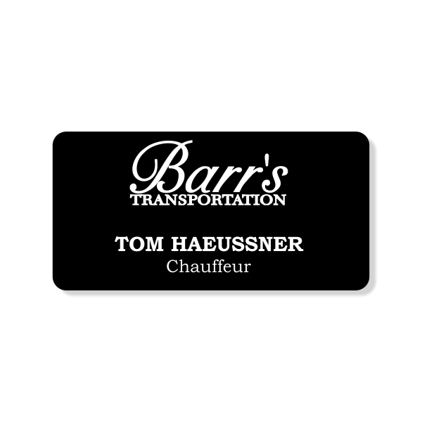 Barrs Transportation Name Tag