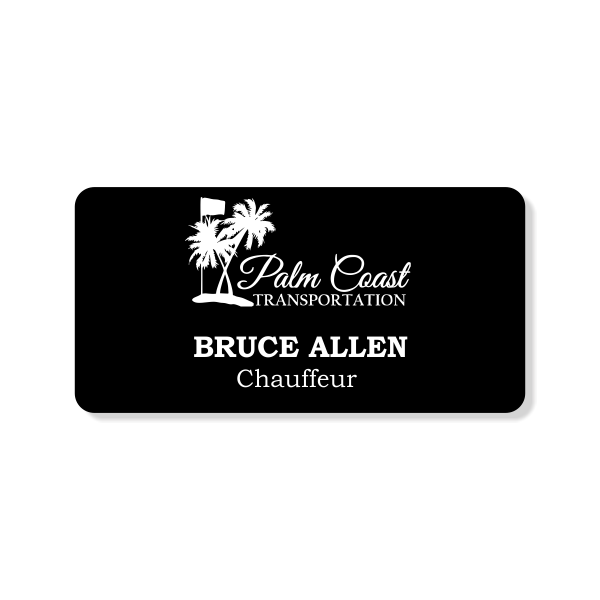 Barrs Transportation - Palm Coast Logo -  Name Tag