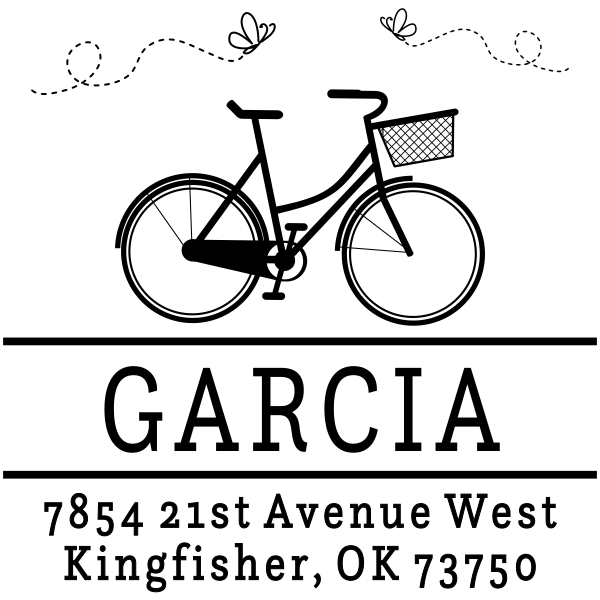 Garcia Bicycle Return Address Stamp