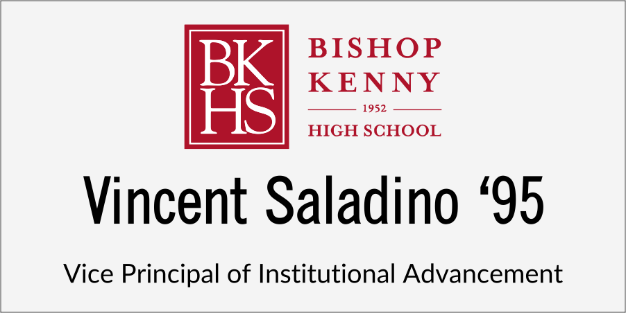 Bishop Kenny High School 2 Line Name Tag