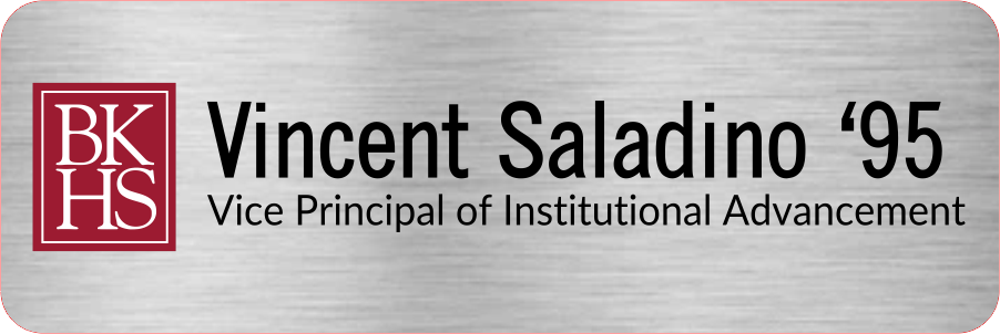 Bishop Kenny High School 1x3" Metal Nametag