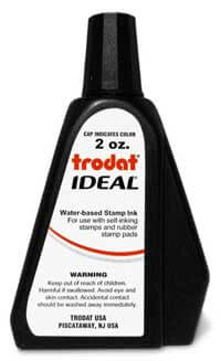 Black 1oz Refill Ink - Self Inking
