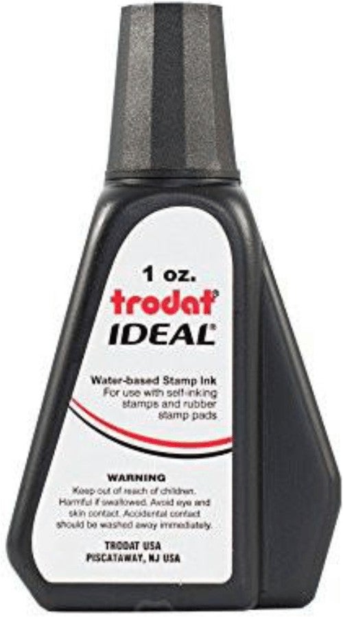 Black 2oz Refill Ink - Self Inking