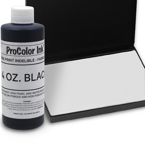 Black 4oz SuperMarking Ink w/ Medium Pad