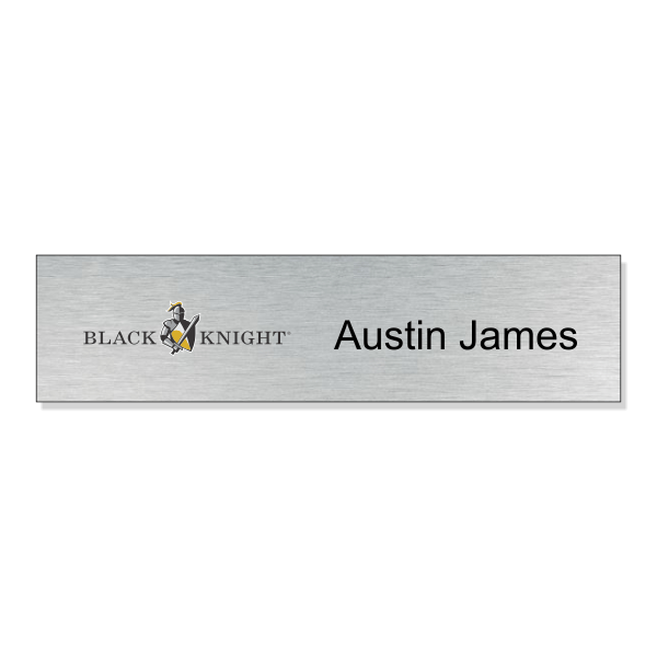 Black Knight 2X8 UV Name Plate