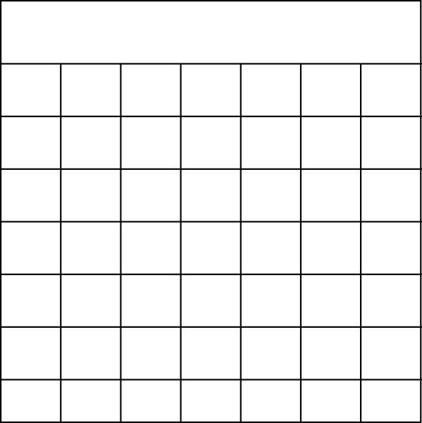 Blank Calendar Journal Stamp