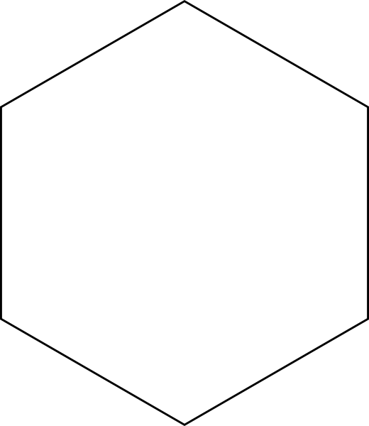 Blank Hexagon Journal Stamp