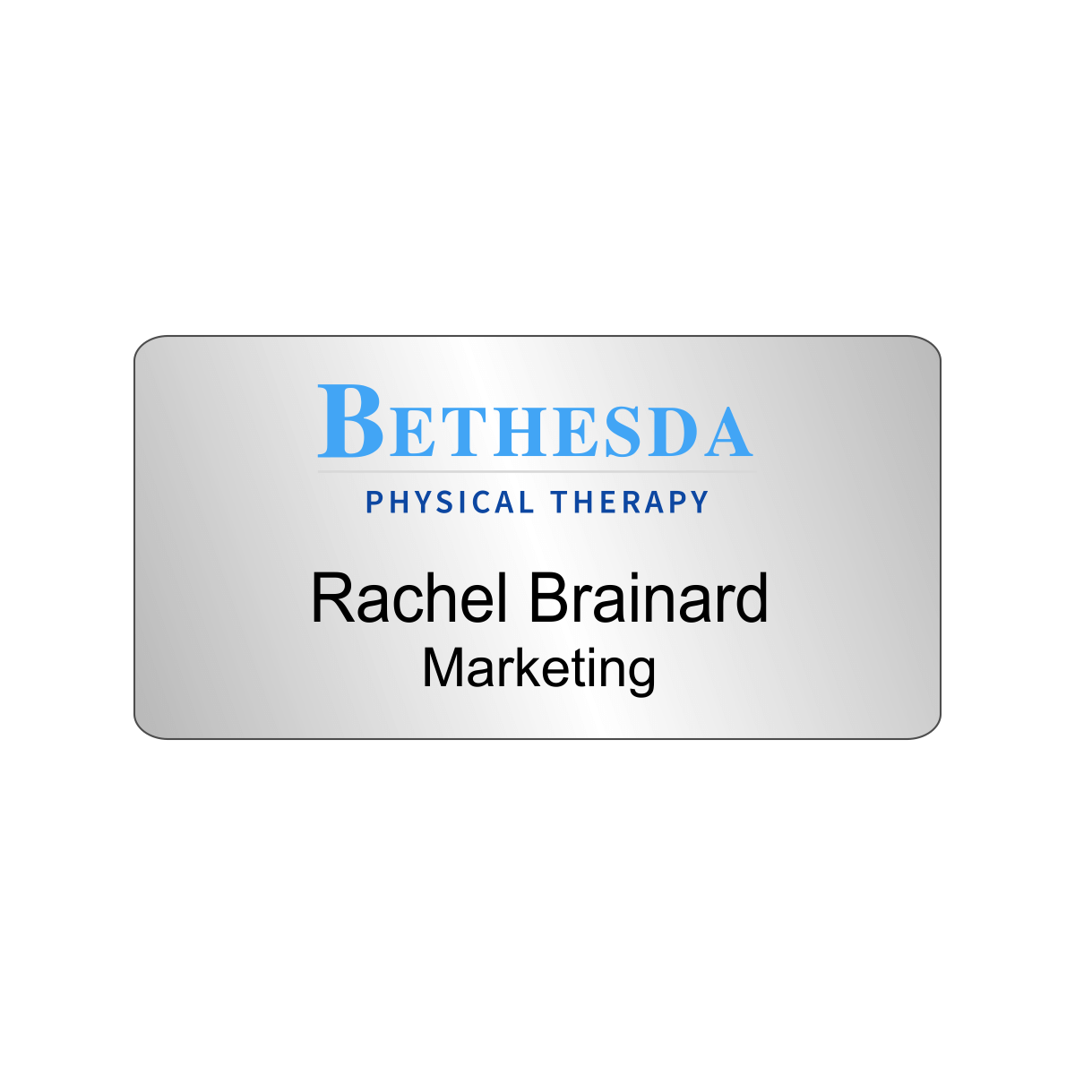 Main Street Therapy Bethesda PT Name Badge
