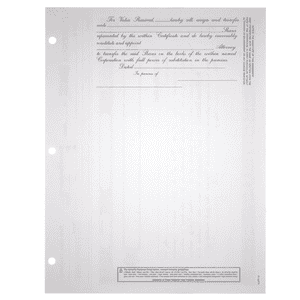 BLUTO 02 Corporate Stock Certificates