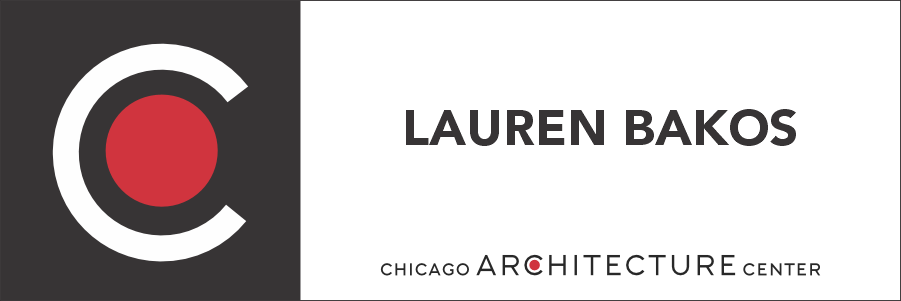 Chicago Architecture Center 1 Line Nametag