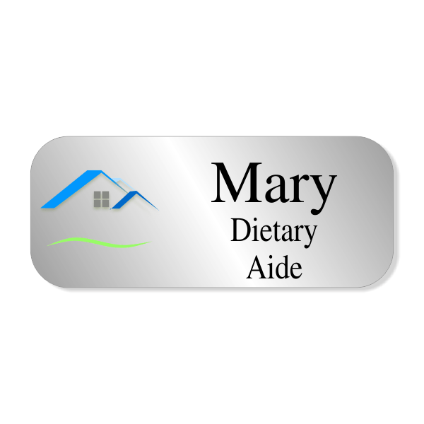 Cambridge Hills - Short Title - 2 Lines - Under Name - Name Tag