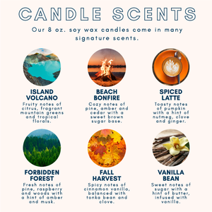 Merry Christmas Deco Glass Candle Scents