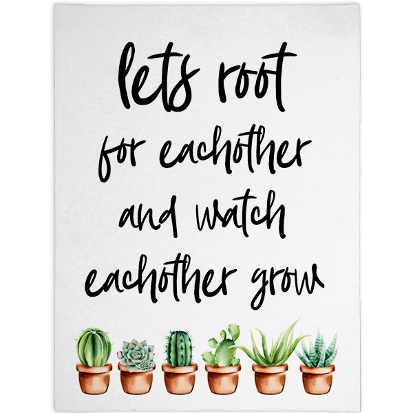 Lets Root for Each other 9" x 12" Canvas - 904 Custom