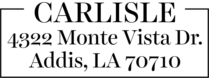 Carlisle Border Return Address Stamp