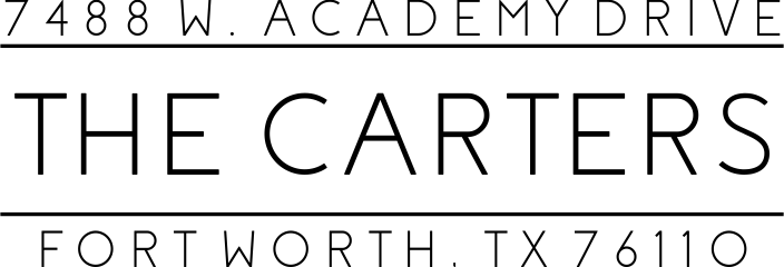 Carters Return Address Stamp