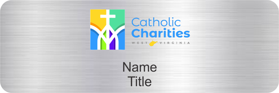 Catholic Charities WV UV Name Tag