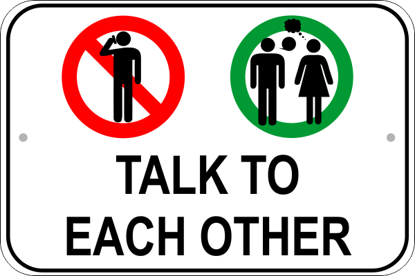 Talk Cell Phone Sign