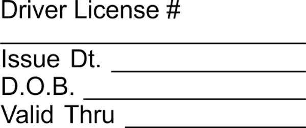 CFCU Driver License Stamp