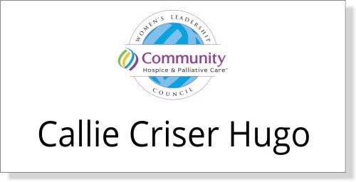 Community Hospice - Women's Leadership Council Name Tag
