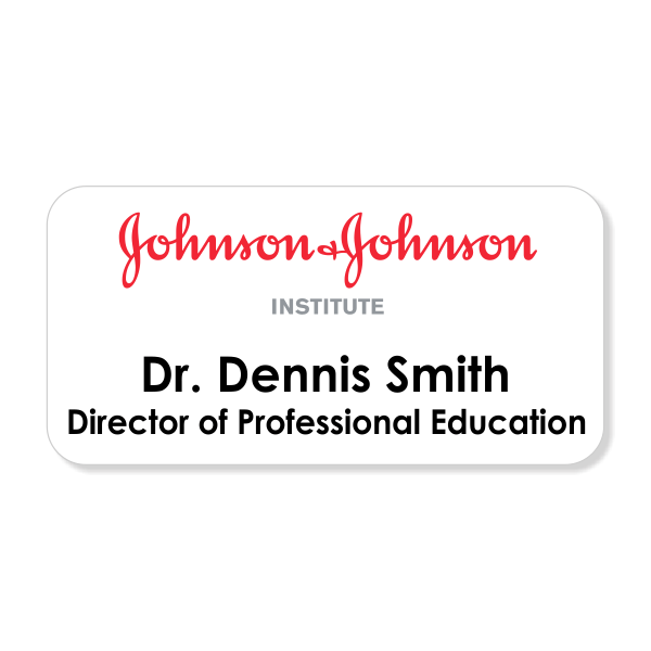 Circle 31, Inc - Johnson & Johnson Institute Name Tag