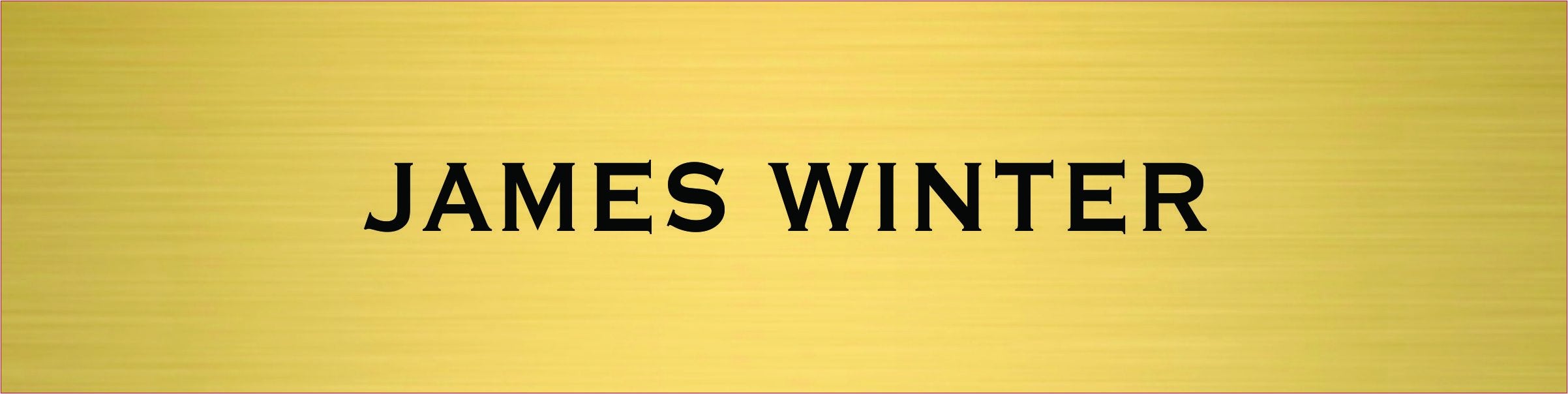 City of South Tahoe Name Plate with Black Holder