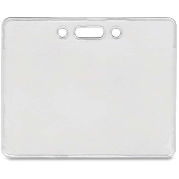 Horizontal Clear ID Badge Holder