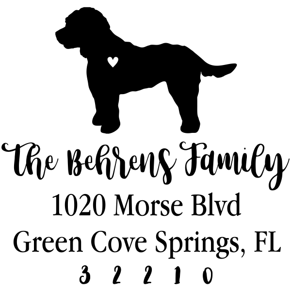 Cockapoo Love Address Stamp