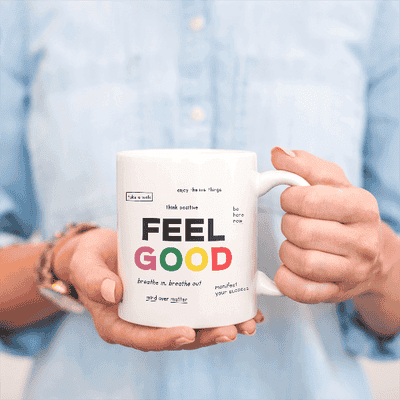 Feel Good Motivational Coffee Mug - alternate view