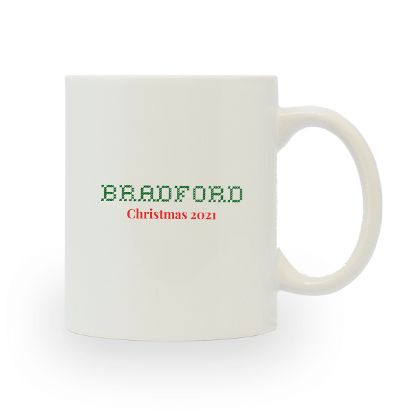 Bless This Merry Mess Custom Holiday Ceramic Mug Back