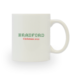 Bless This Merry Mess Custom Holiday Ceramic Mug Back