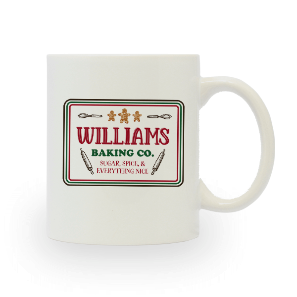 Baking Co. Custom Holiday Ceramic Mug