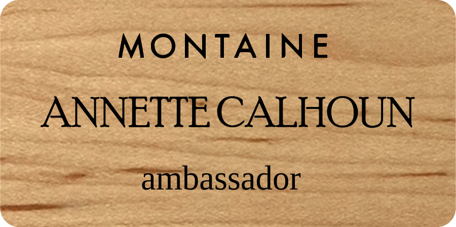 Cohere Maple Wood 1.5x3" Nametag